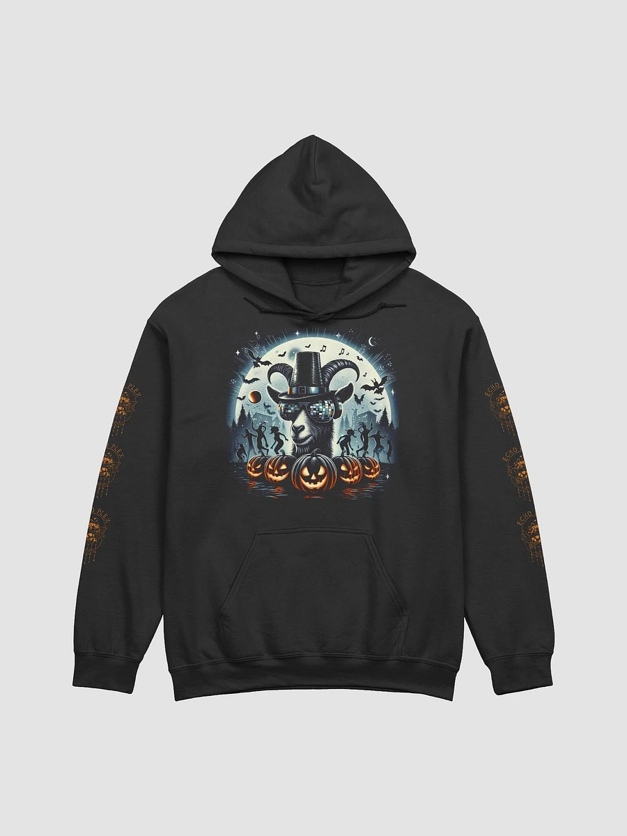 Halloween 2024 Disco Goat Graveyard Hoodie - Black product image (1)