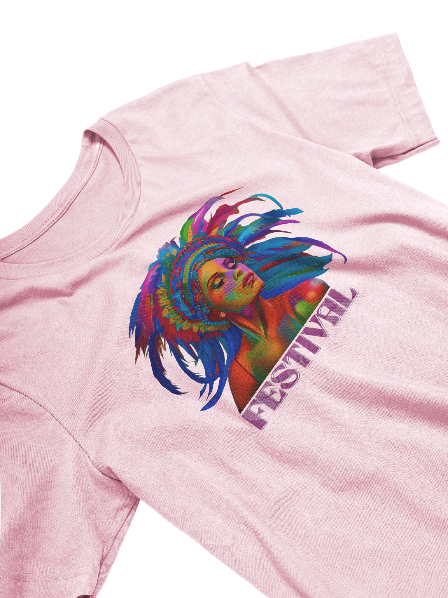 Festival Dreams Feathered T-Shirt product image (2)