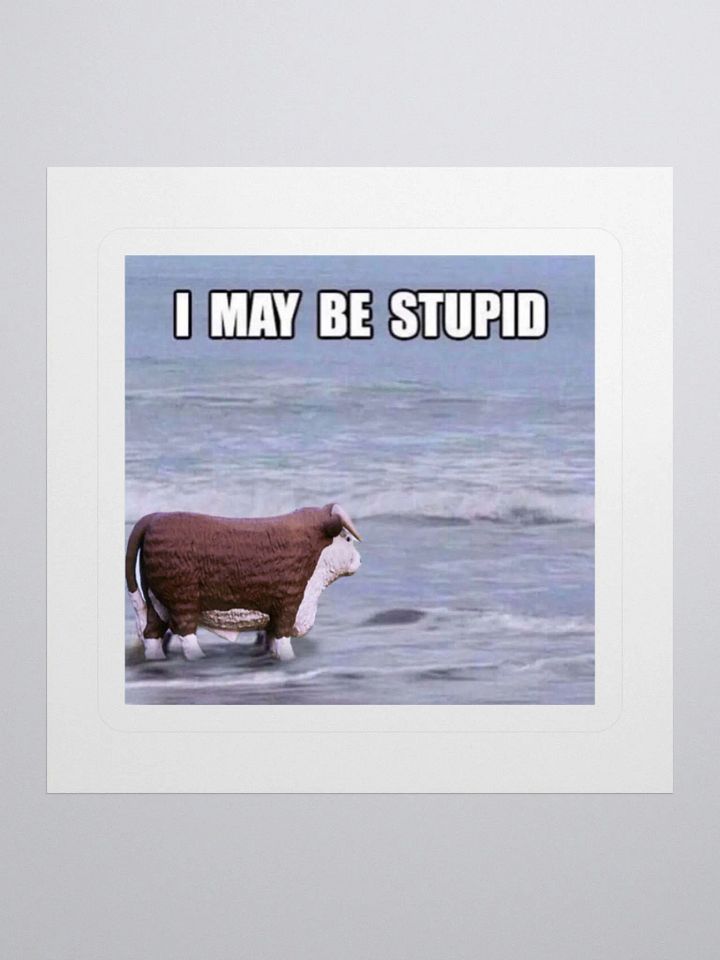 I may be stupid Sticker product image (1)