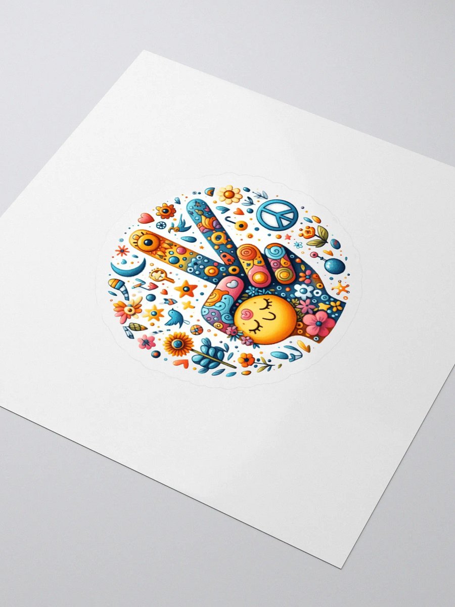 Psychedelic Peace Kiss Cut Stickers product image (3)