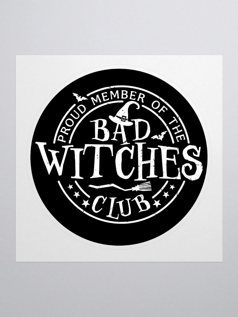 Bad Witches Club Sticker (Black) product image (1)