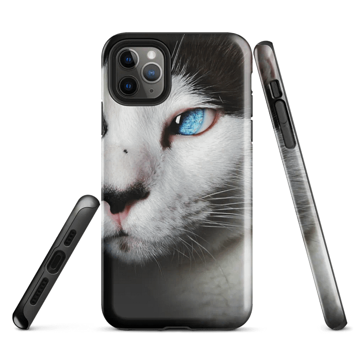 Beautiful Blue-Eyed Cat Phone Case for Animal Lovers product image (3)