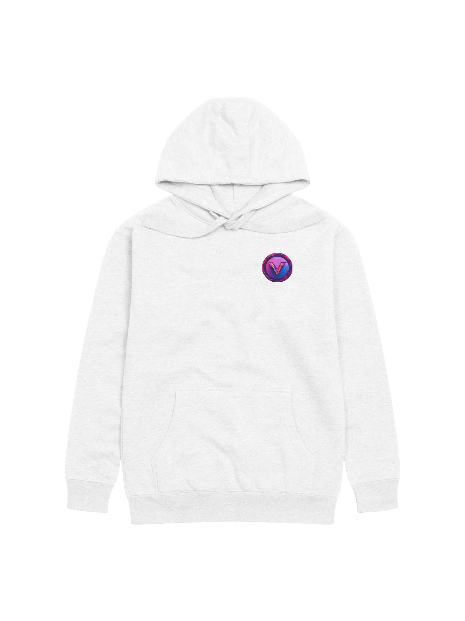 White Simplistic V Hoodie product image (1)