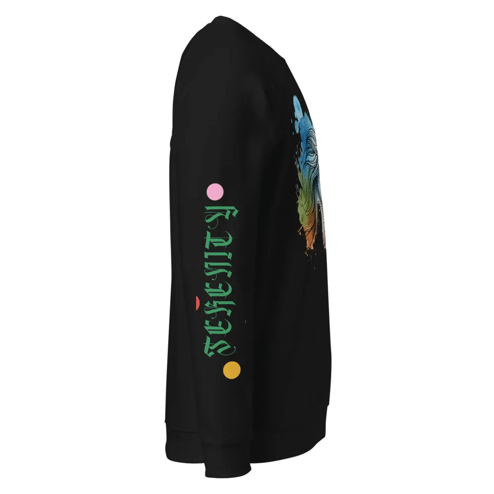Flowing Beauty Watercolor Raglan Sweatshirt product image (9)
