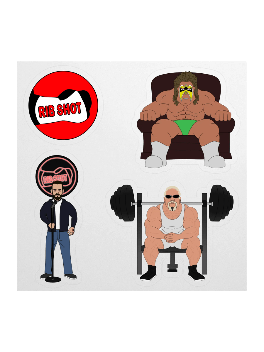 Rib Shot Sticker Set product image (1)