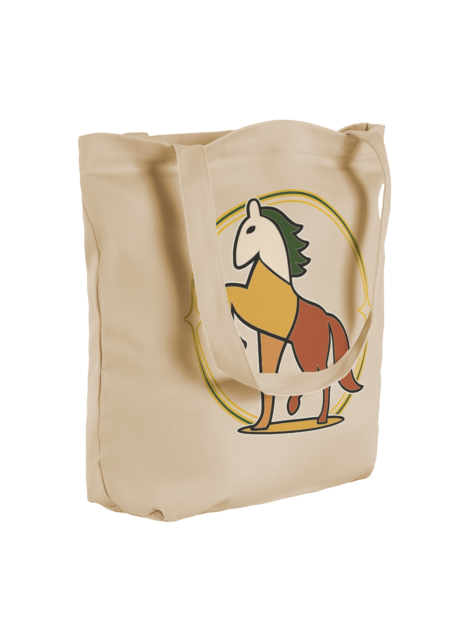 Patchwork Stallion Tote Bag – Eco-Friendly Canvas Art for Everyday Carry product image (2)