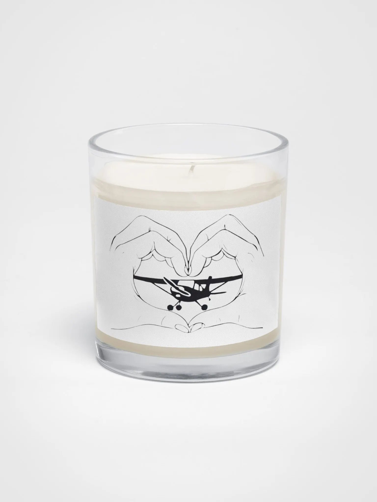 Heart Hands Airplane Candle product image (1)