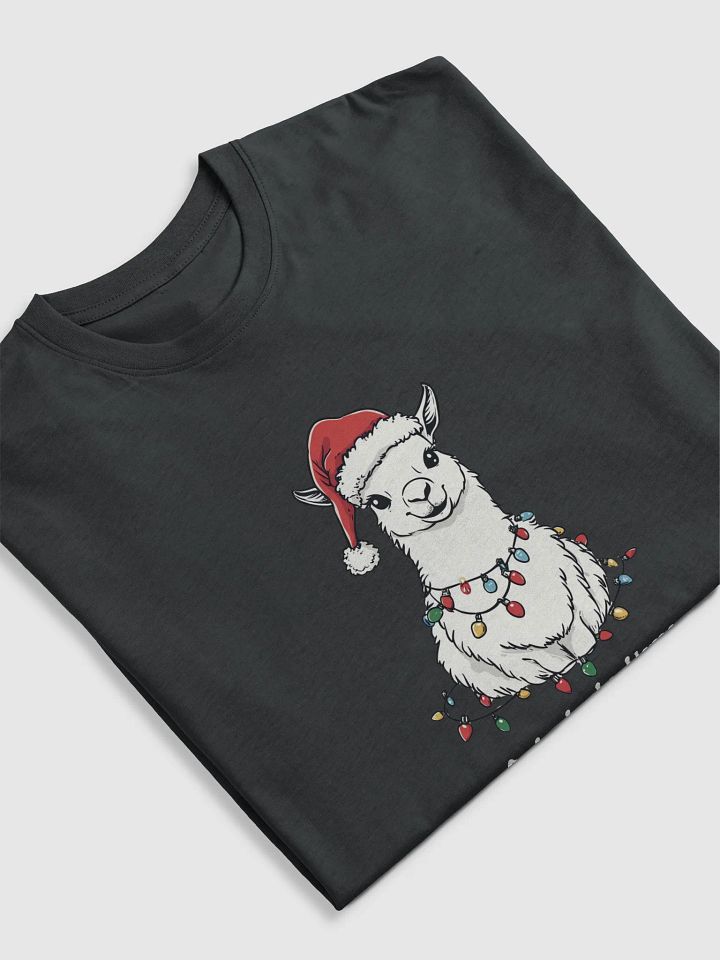 Christmas Men's T-shit | fa la la la llama product image (2)