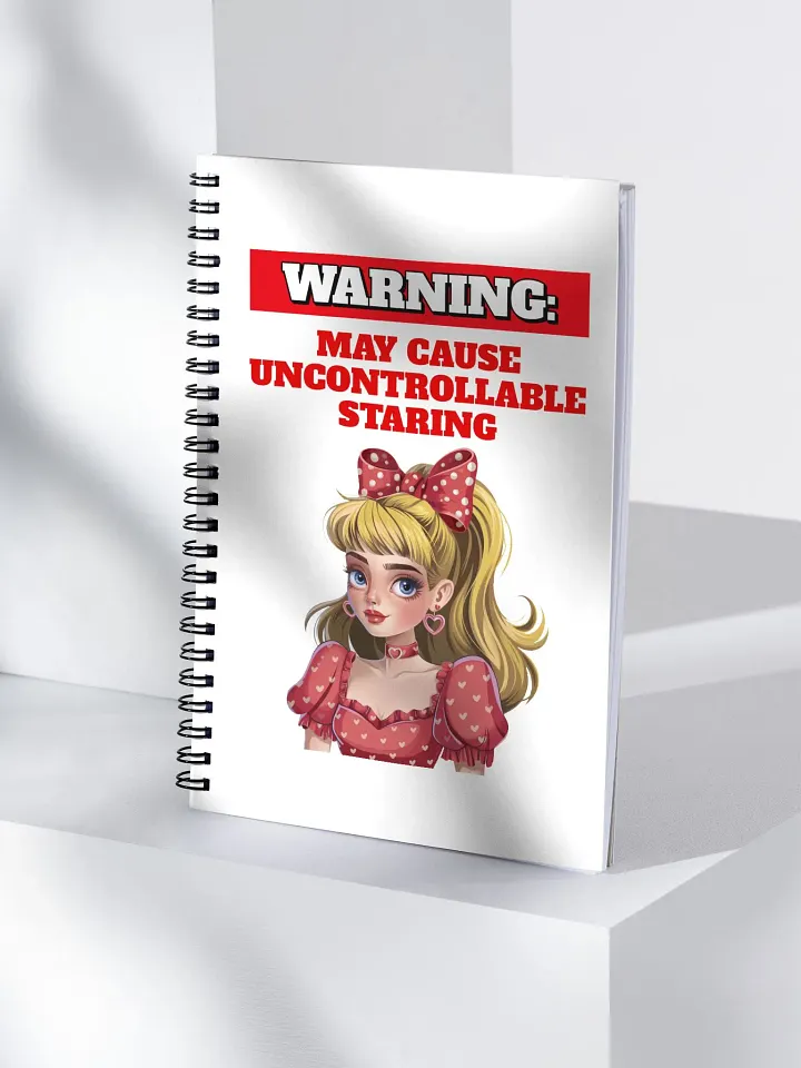 Warning: May Cause Uncontrollable Staring - Funny Spiral Notebook product image (1)