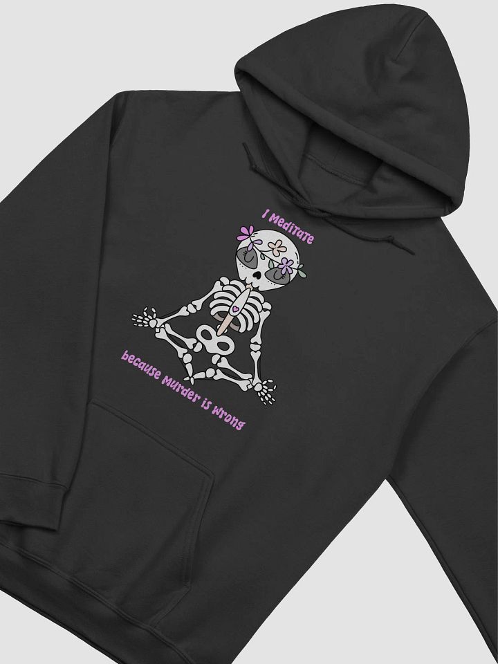 Zen Skeleton Meditation Hoodie product image (2)