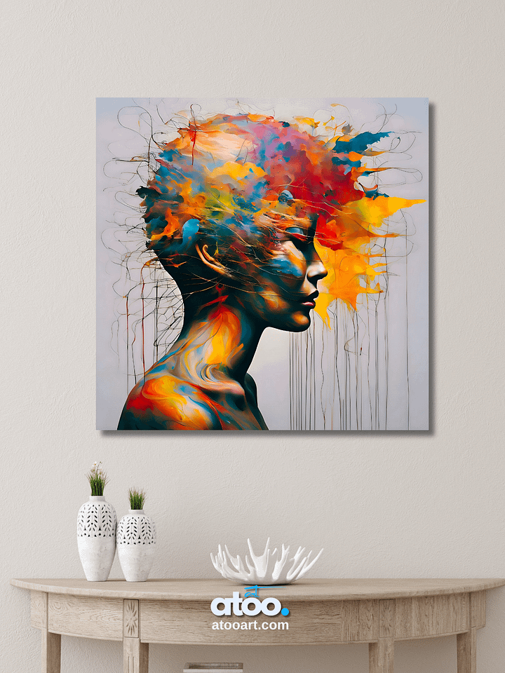 Understanding Women | Filtering Beauty | Canvas Artistic Painting product image (2)