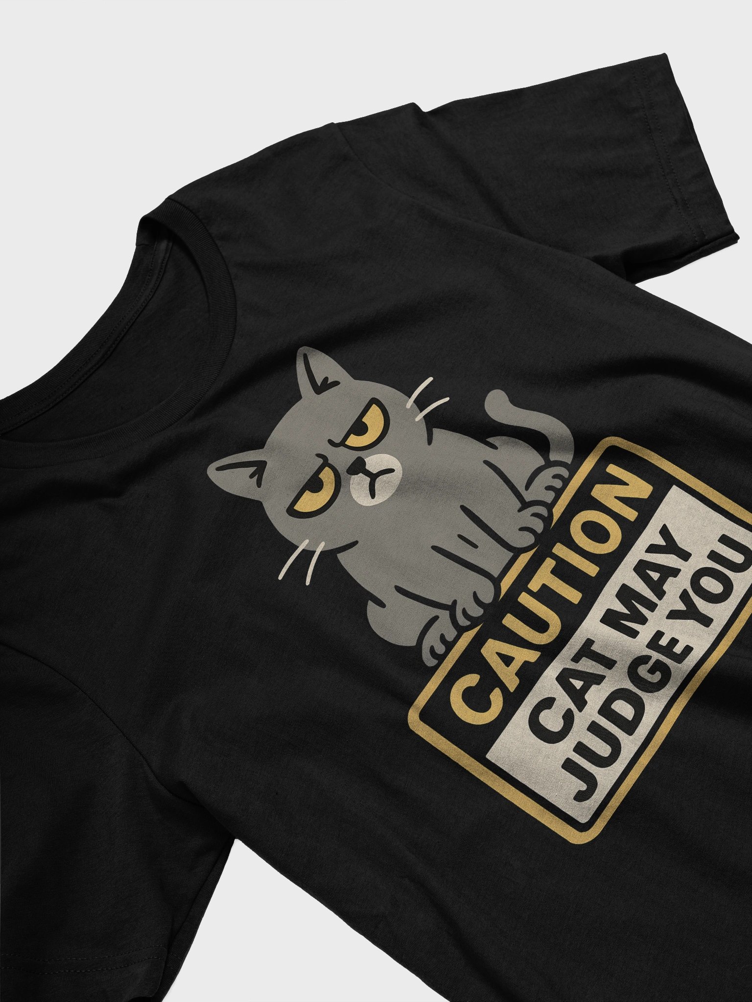 Judgmental Cat Unisex T-Shirt product image (3)