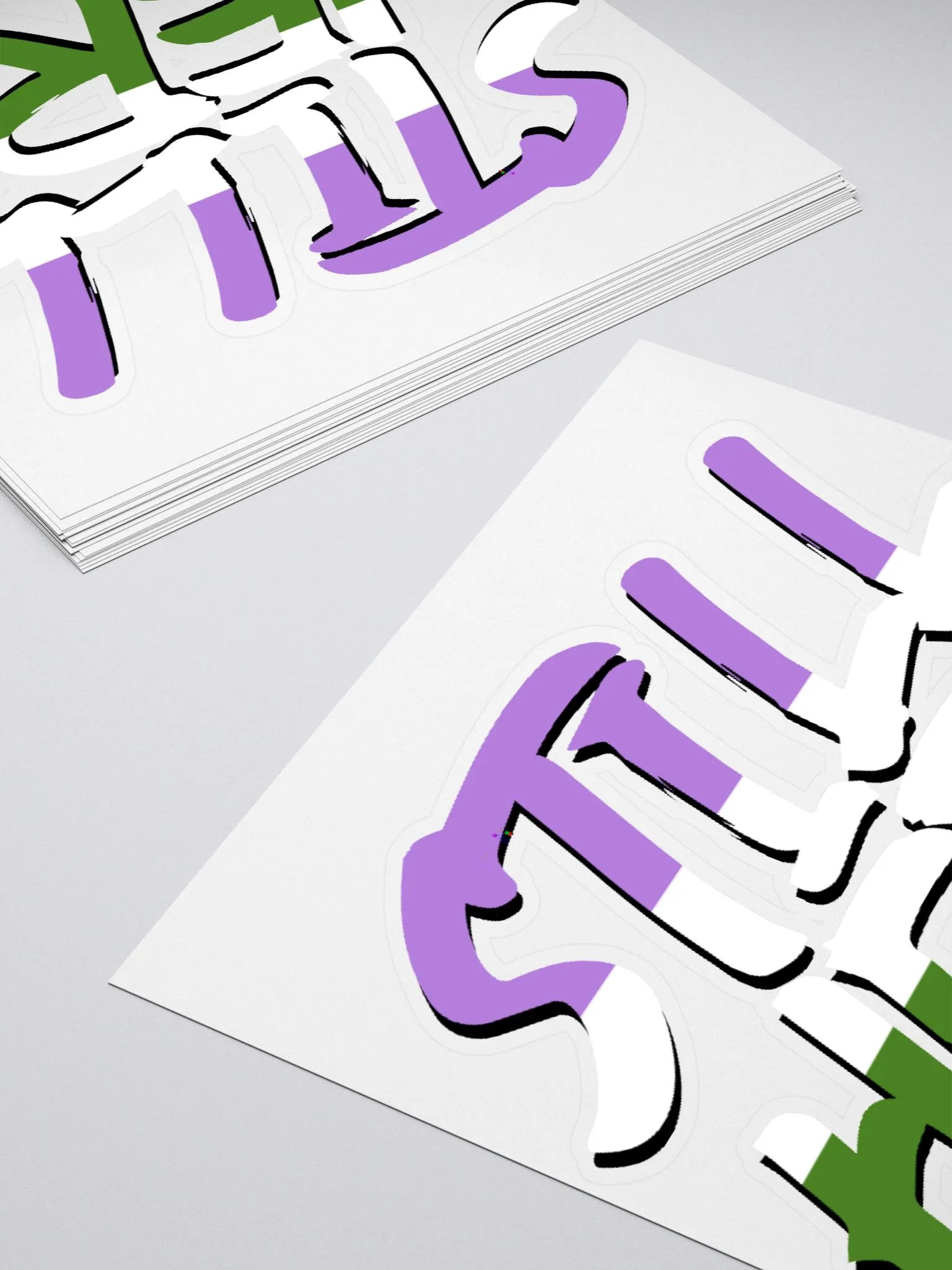 Still Here Sticker - Genderqueer version product image (4)