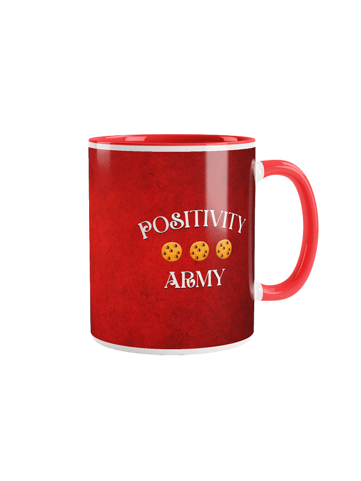 Positivity Army Cup with Red Background product image (1)