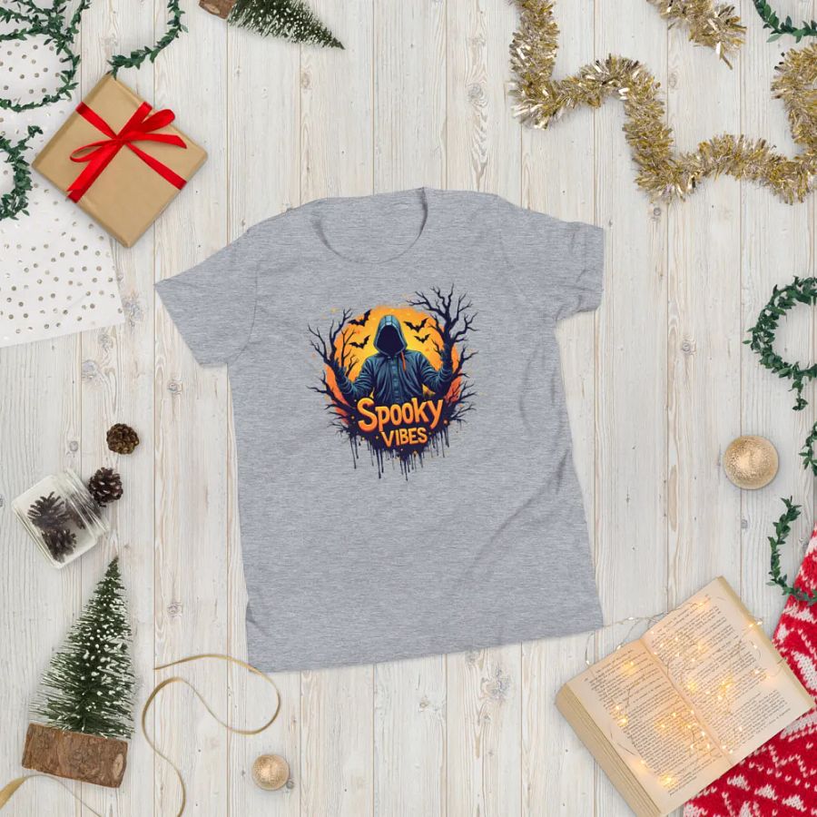 Spooky Vibes Hooded Youth T-Shirt product image (20)