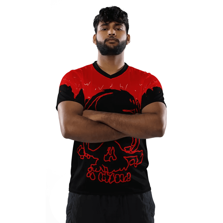 Skull and blood sports jersey product image (3)