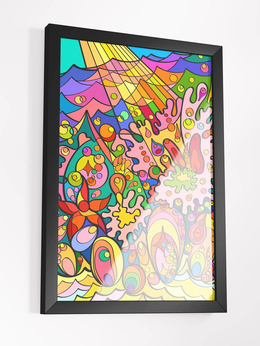 Vibrant Organic Shapes Framed Poster - Undersea product image (14)