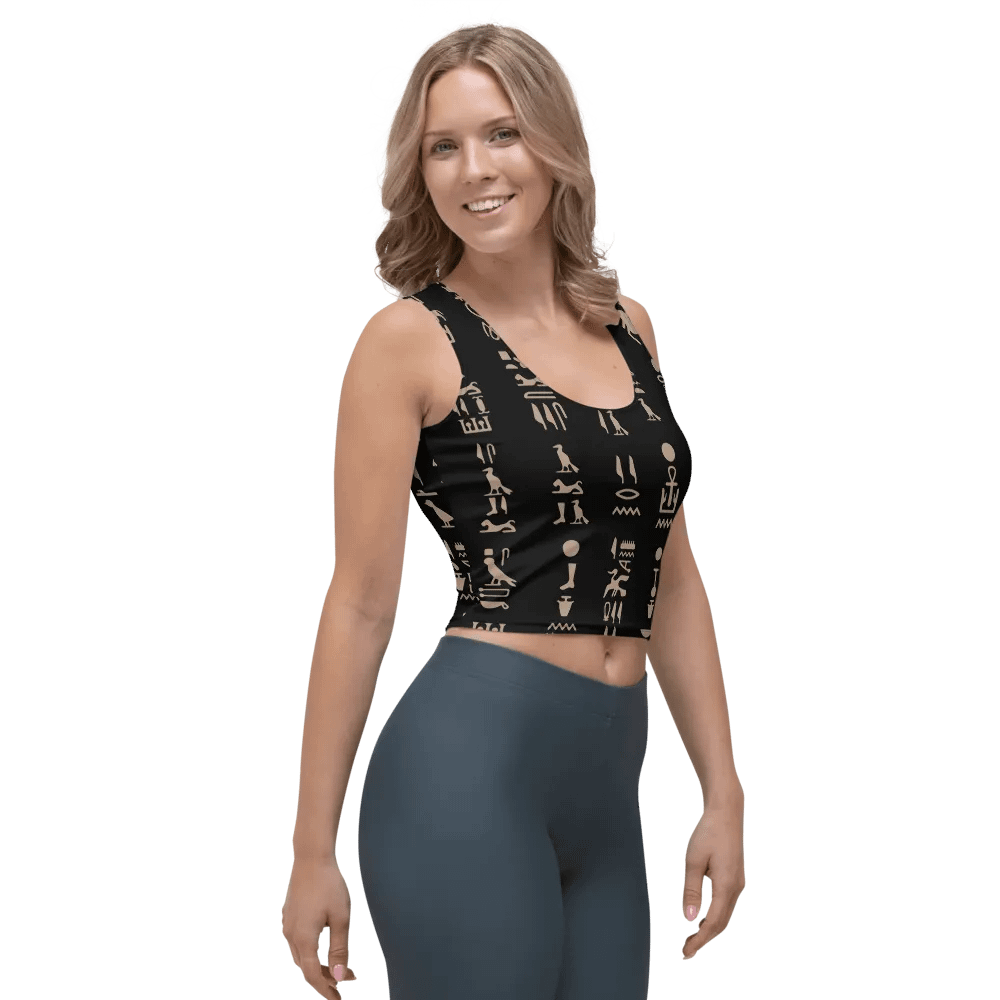 Isis Black Crop Top Shirt Tank Top product image (4)