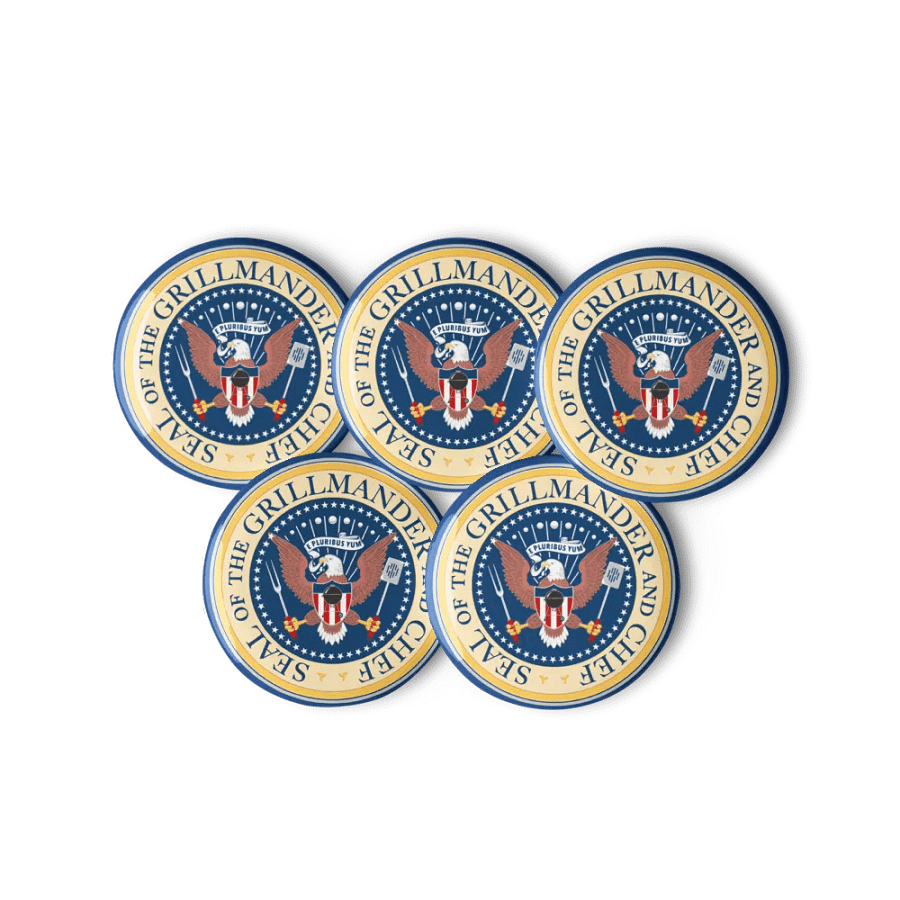 Grillmander and Chef Pin Button Set product image (11)