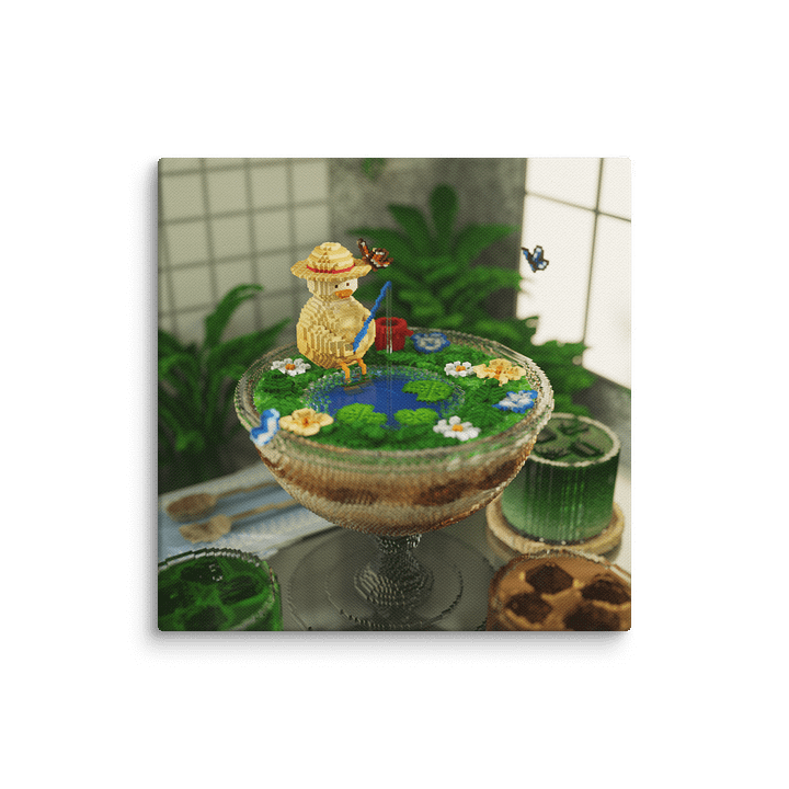 Tiny Fishing 🌙 Canvas Print product image (1)