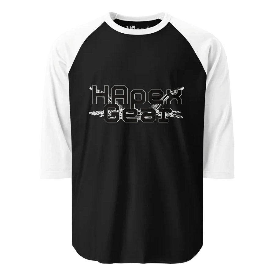 Fine Jersey Raglan Tee - Black HApex Gear Black Logo product image (1)