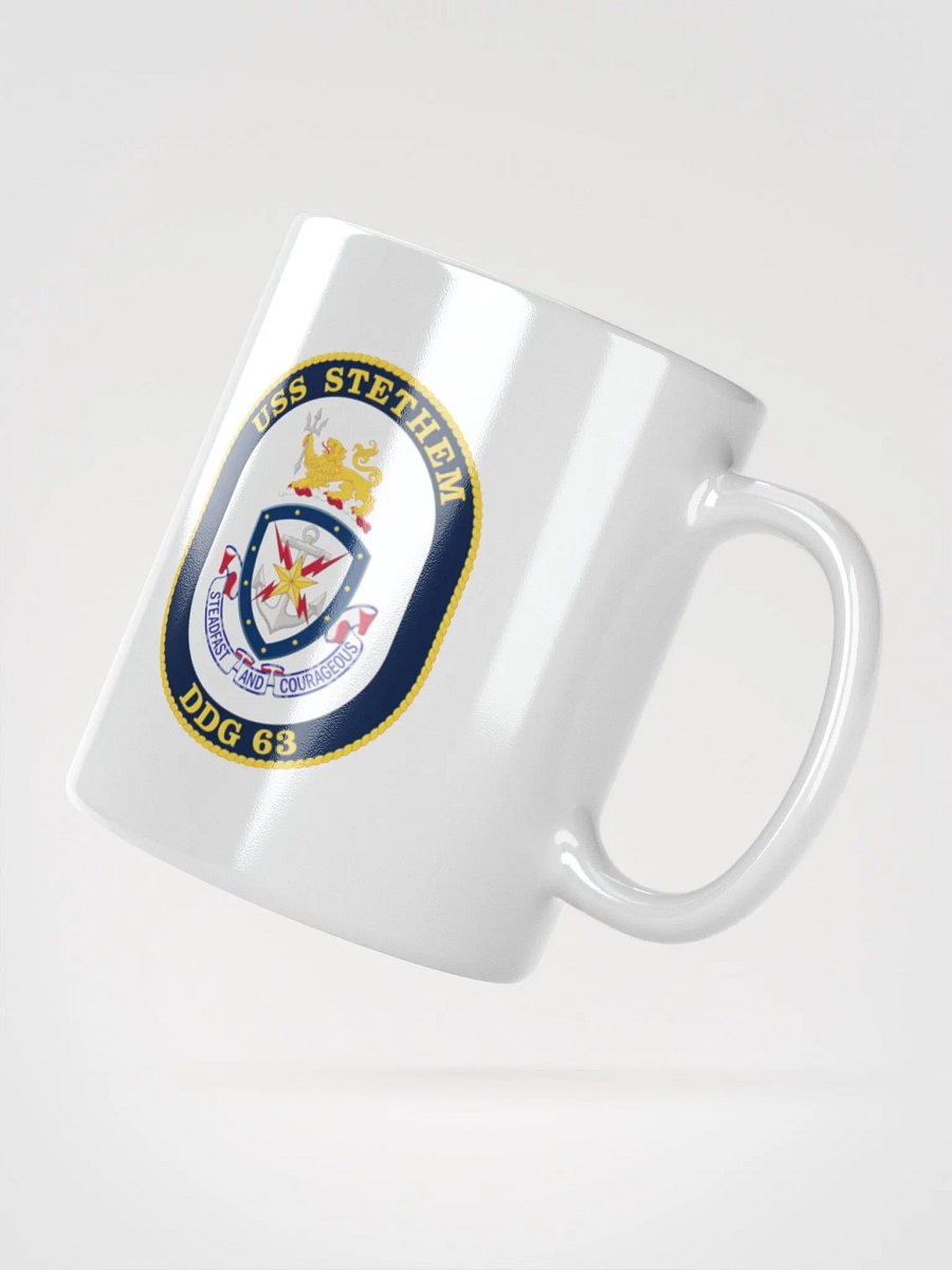 USS Stethem DDG 63: White Coffee Cup product image (2)