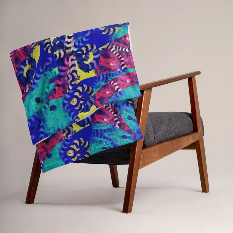 Caribbean Graffiti Throw Blanket product image (15)