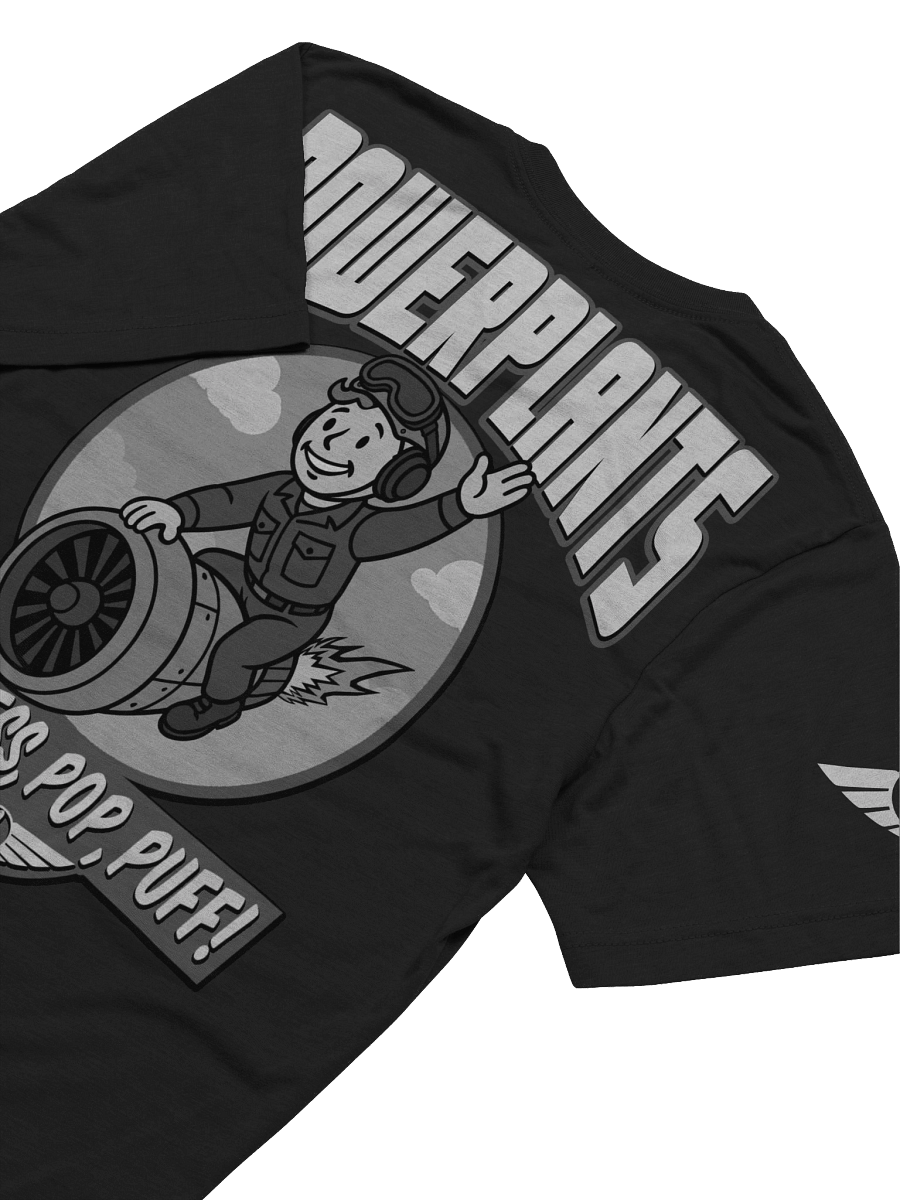 "POWERPLANTS: Puff!" B/W SuperSoft Shirt product image (3)