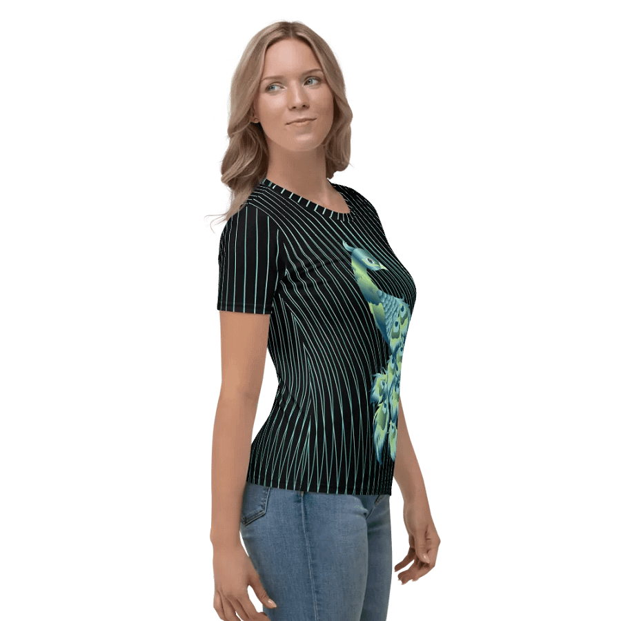 Pretty Peacock All Over Print T-shirt product image (4)