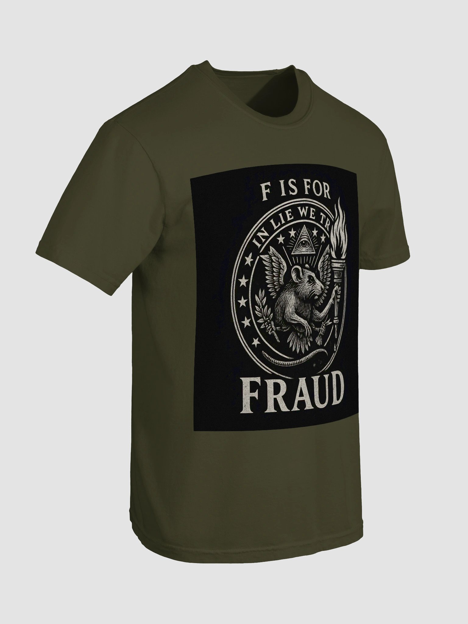 F is for fraud garment-dyed heavy weight t-shir tby dark alphabet product image (7)