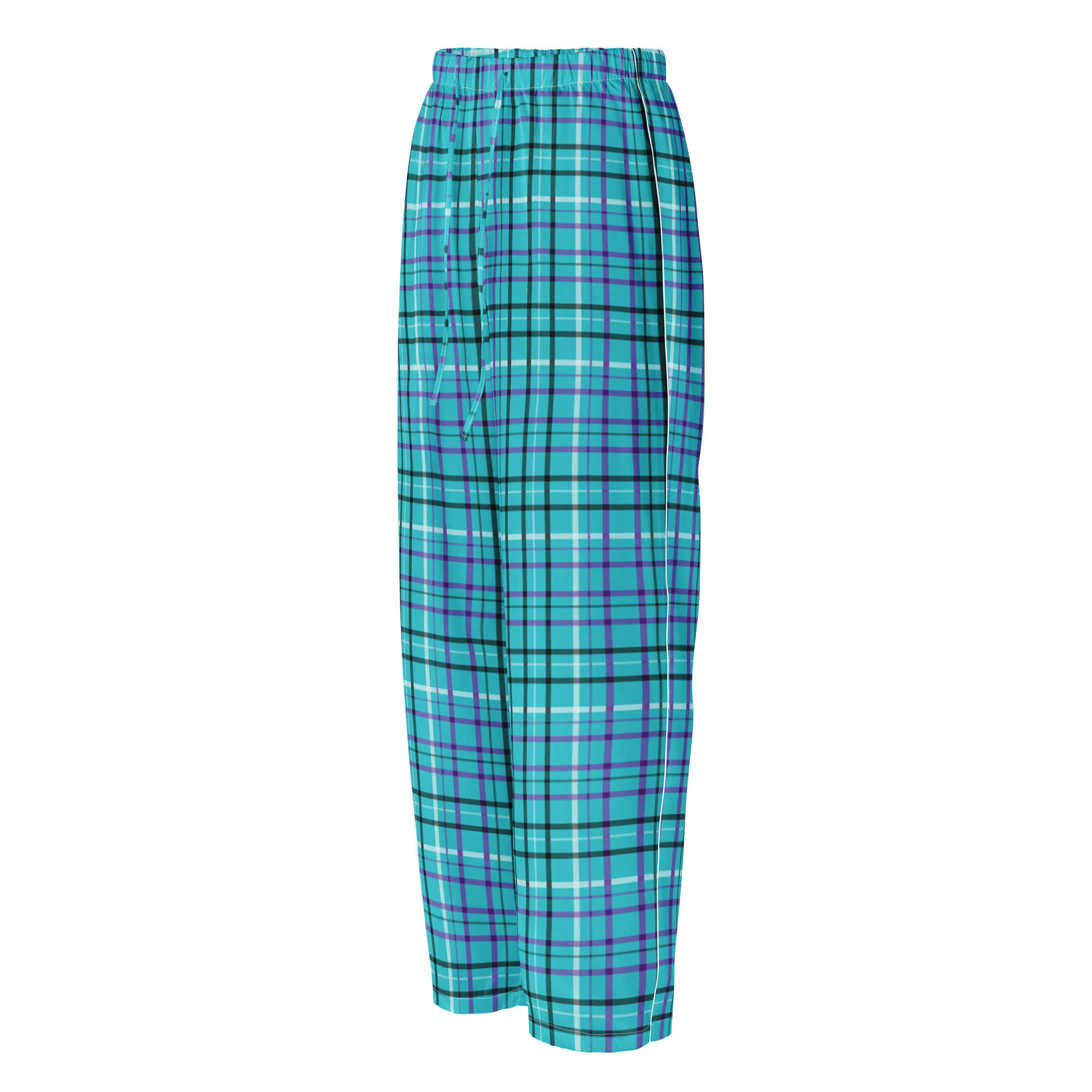 Teal Plaid Pajama Pants product image (1)
