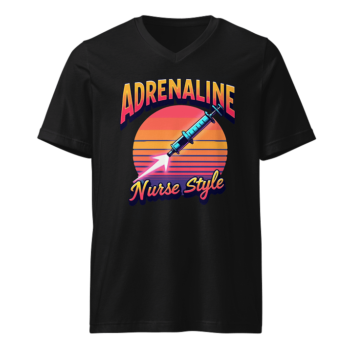 Adrenaline Nurse Style V-Neck Tee product image (1)