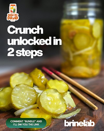 Crunch unlocked in 2 steps. 🥒
That’s my viral 2 step-method — simple, fast, and crisp every time.

👉 Comment 'Bundle' and I'l...