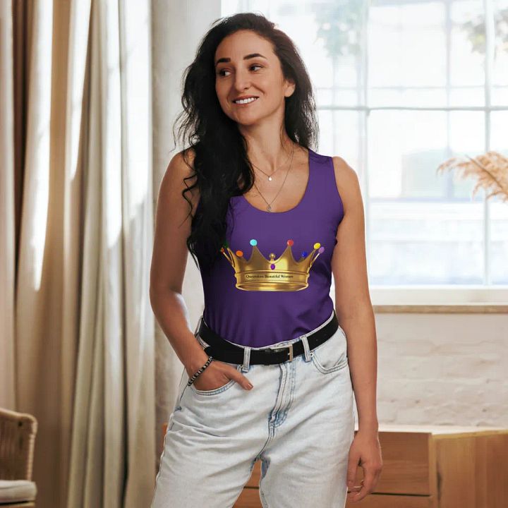 Queendom Beautiful Women Crown Tank Top/Purple (TM) product image (2)