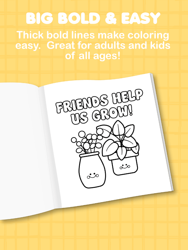 Together is Better – A Big & Easy Coloring Book of Cute Combos and Friendship (Digital Download) product image (5)