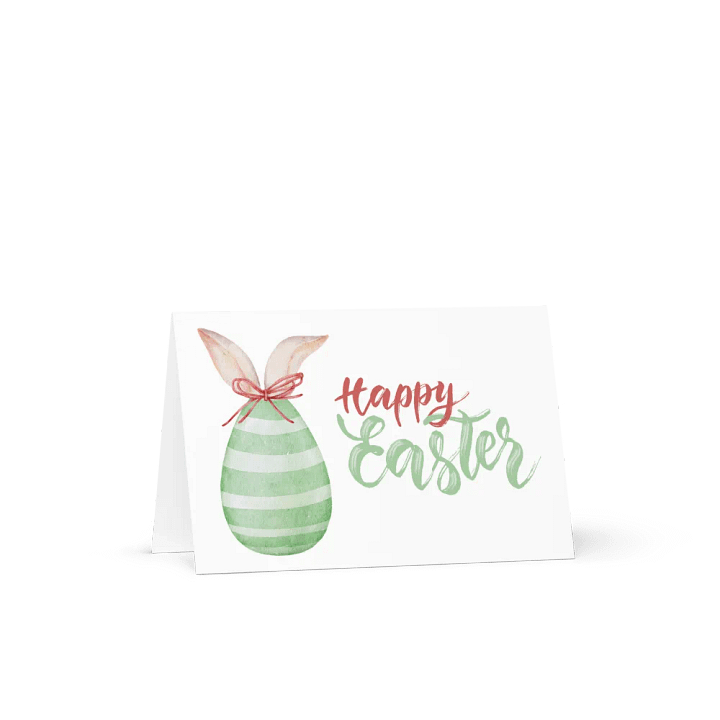 Bunny and Egg Happy Easter Card product image (2)