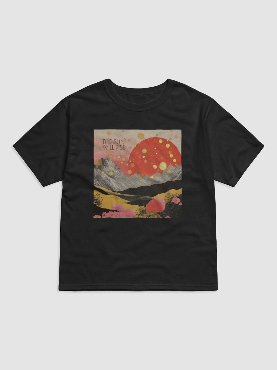 Black t-shirt with sun image product image (1)