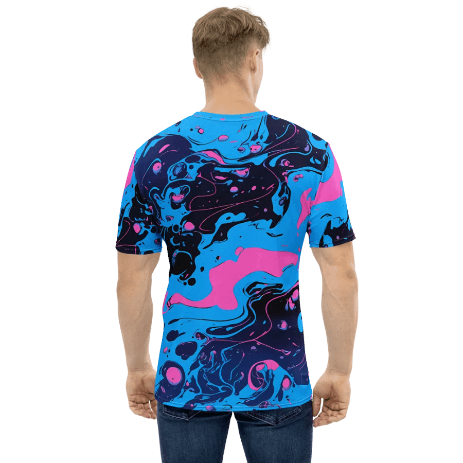 Vibrant Marbled Men's T-Shirt product image (2)