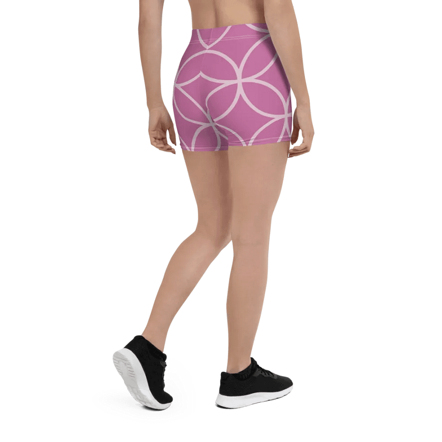 Shorts OneVamps pink white color product image (10)