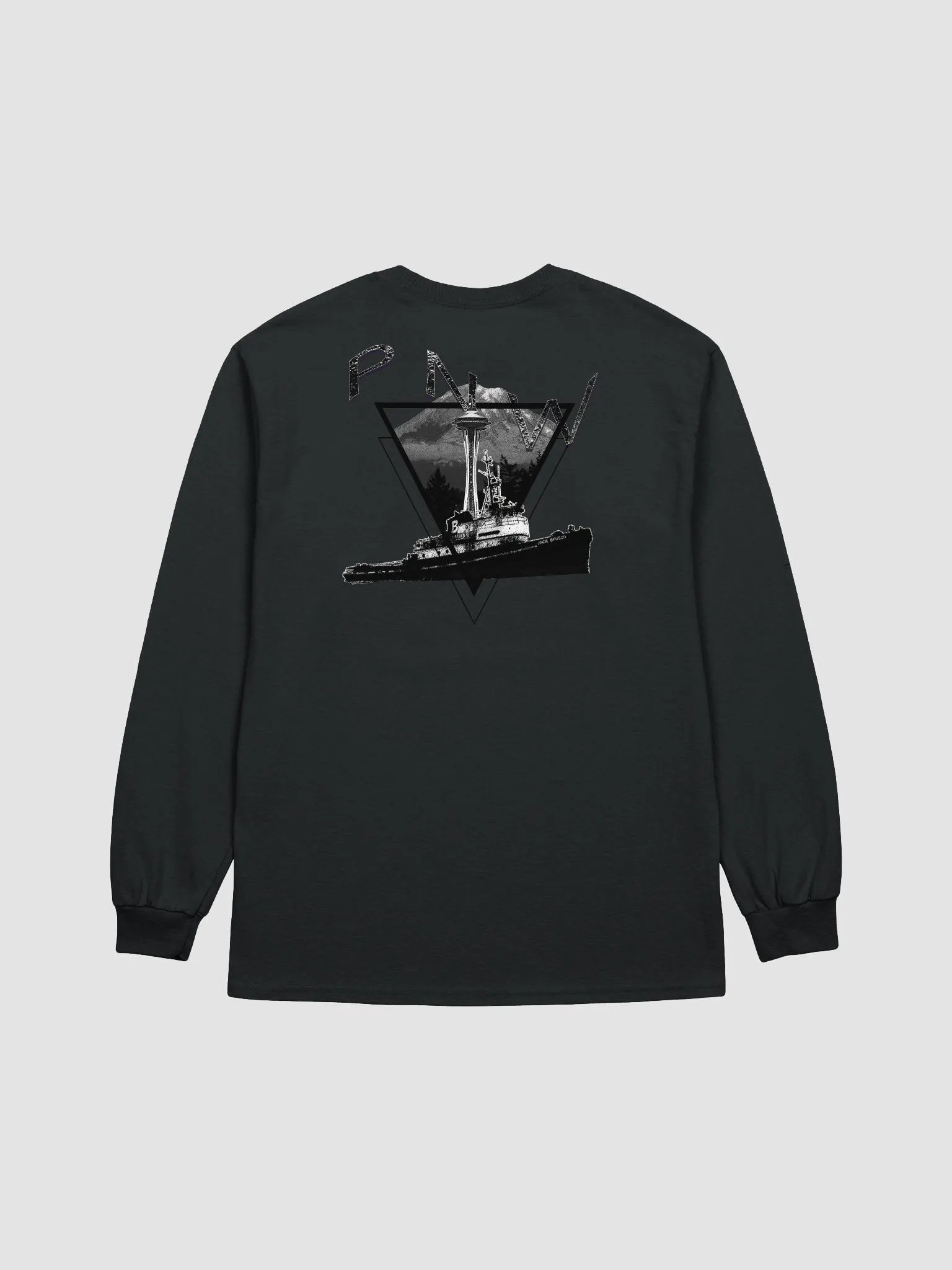 Copy of Triangle-Mt Raine- PNW Tug Chief Long Sleeve Tee product image (1)