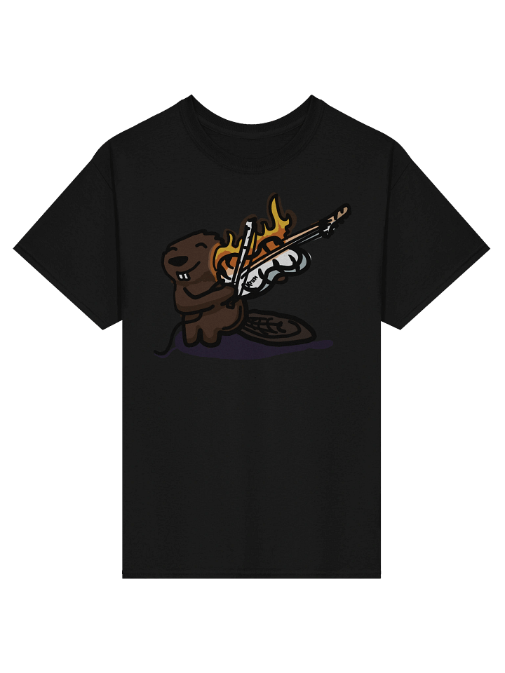 Flaming Violin Beaver T-Shirt product image (1)