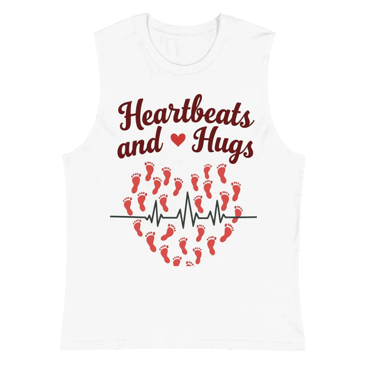 Heartbeats and Hugs Muscle Tank product image (2)