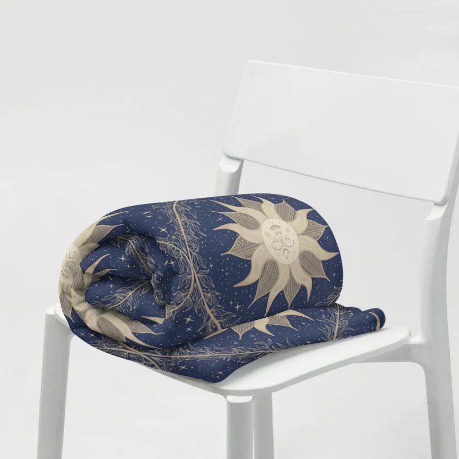 Mystic Suns and Leaves Throw Blanket product image (7)