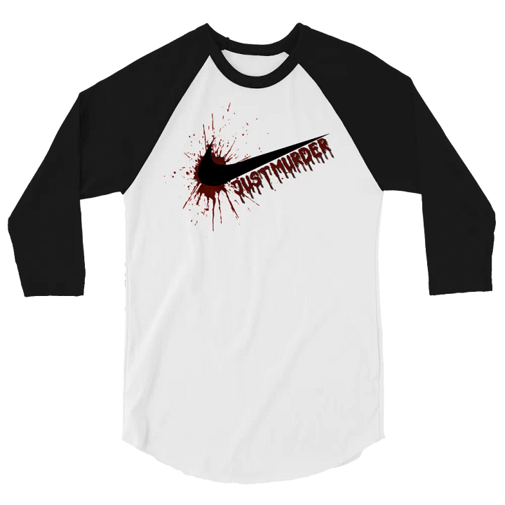 Just Murder Basball T (Black Swoosh) product image (2)