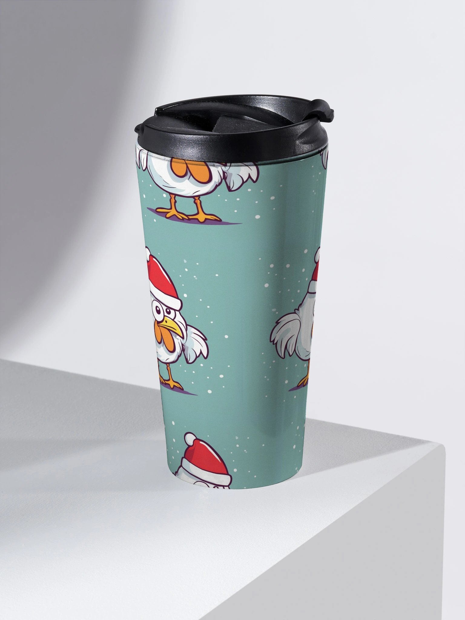 Santa Cluck Stainless Steel Travel Mug product image (2)