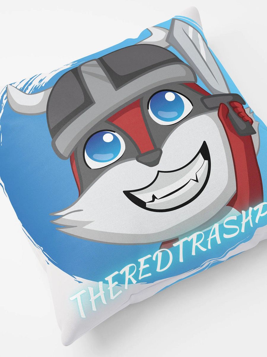Red Trash Panda Raid Emote Pillow product image (4)