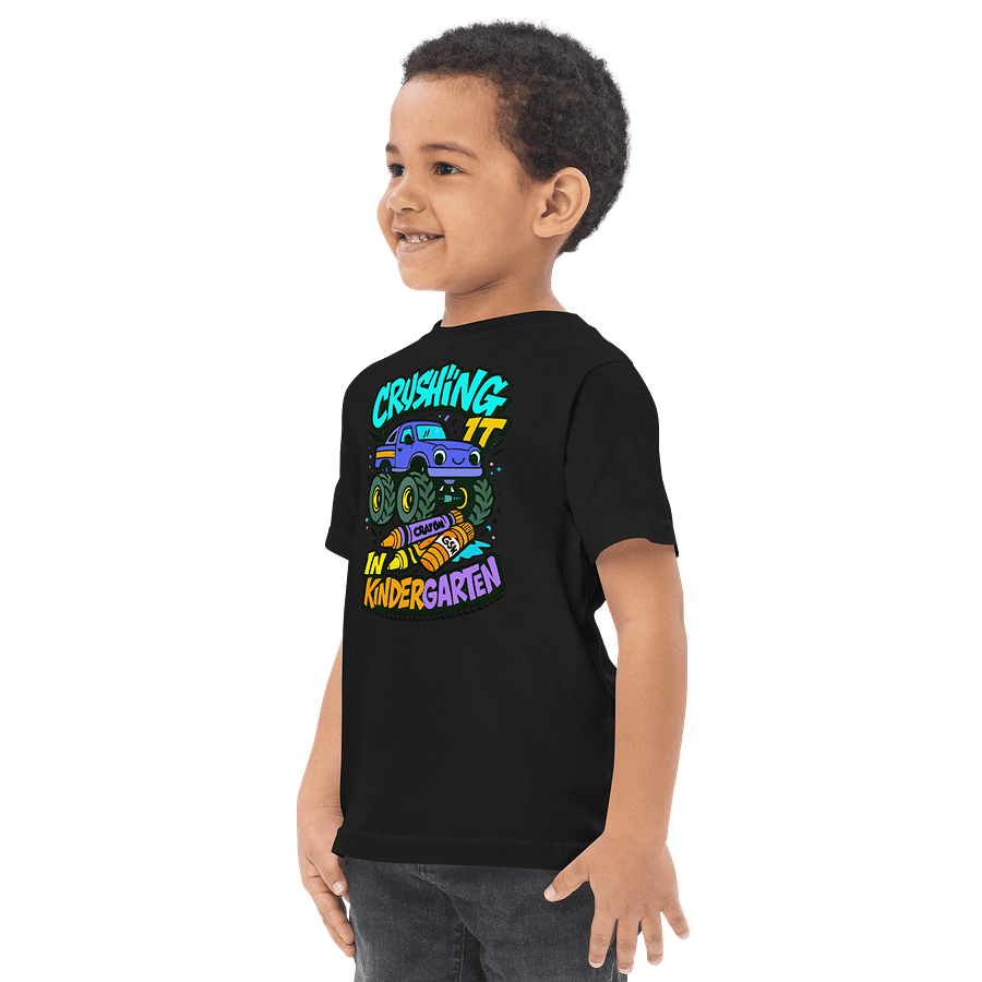 Kindergarten Crusher Monster Truck Toddler Tee product image (7)