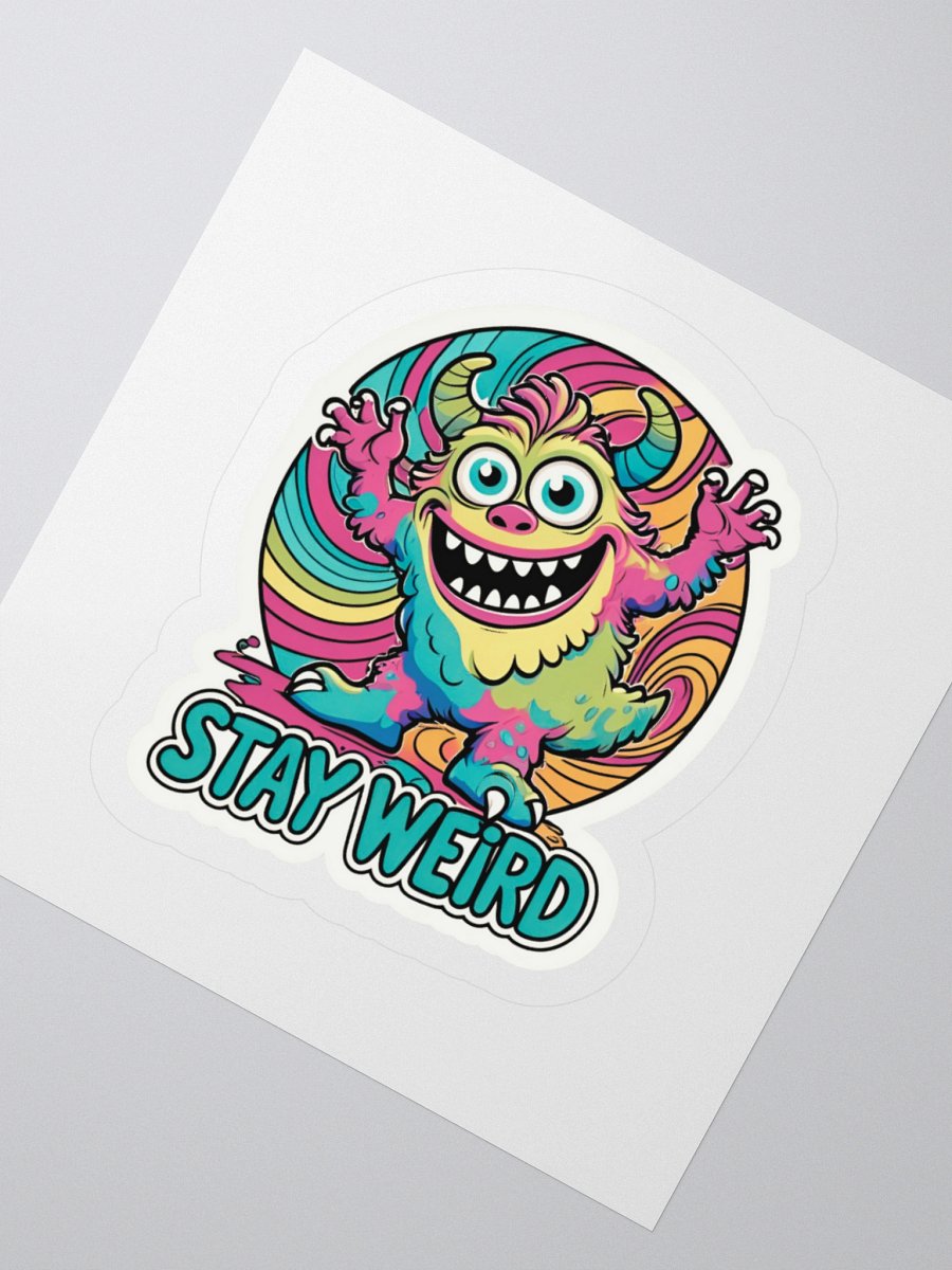 Colorful Monster 'Stay Weird' Sticker product image (2)