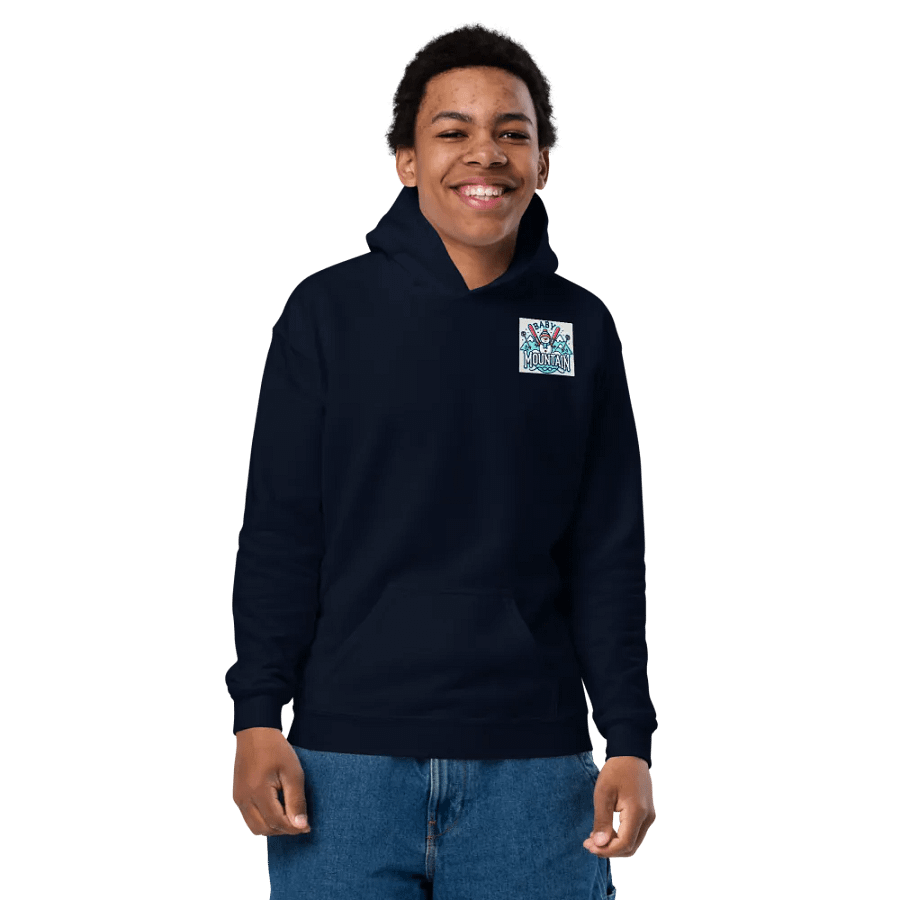 Snowman Slope Youth Hoodie - Original NO Location product image (4)