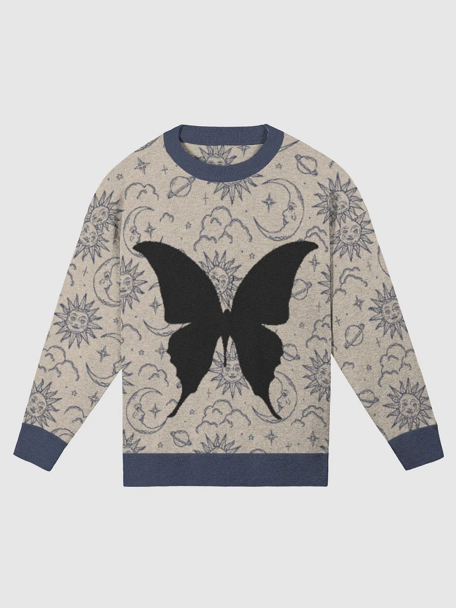 Butterfly Knitted Crewneck Sweater Relaxed Fit product image (1)